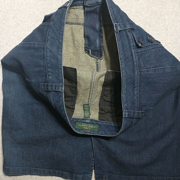Lauren Ralph Lauren Dark Wash Women's SZ 14 Denim Skirt, . - Picture 6 of 7